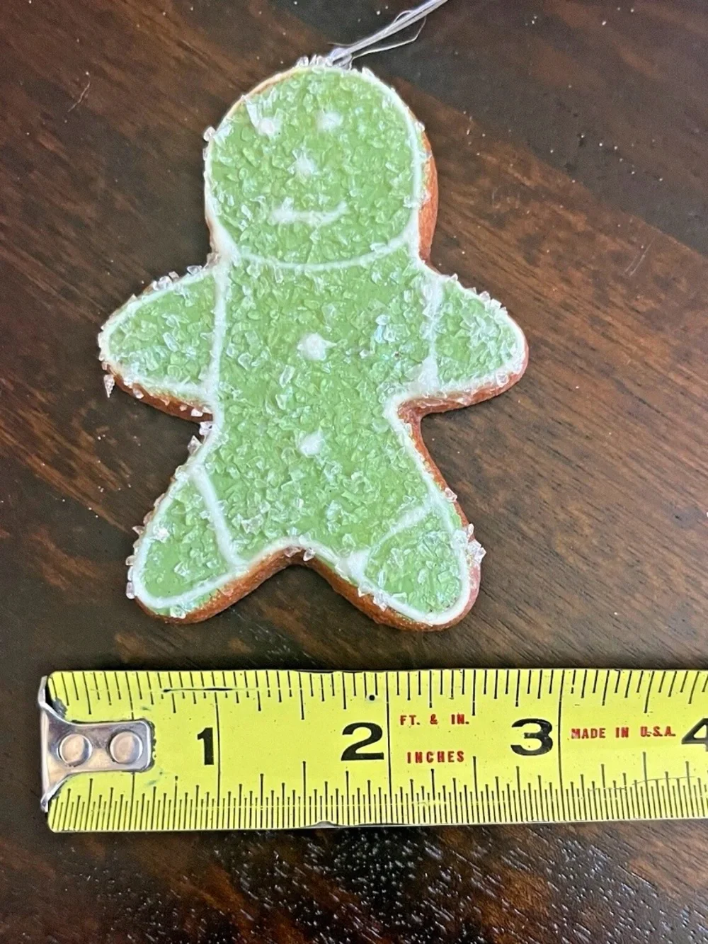 Set of 3 Gingerbread Men Cookie Holiday Christmas Ornaments